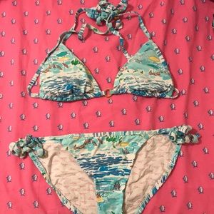 Lily Pulitzer bikini set, worn